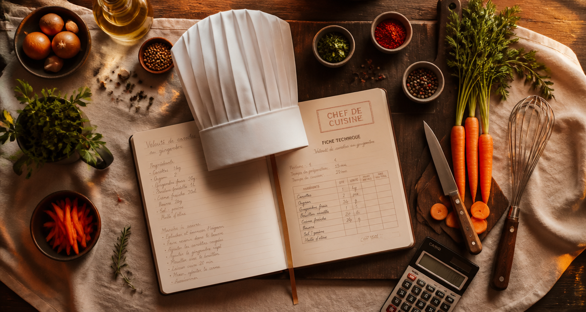 devenir chef cuisinier plan de travail cuisine