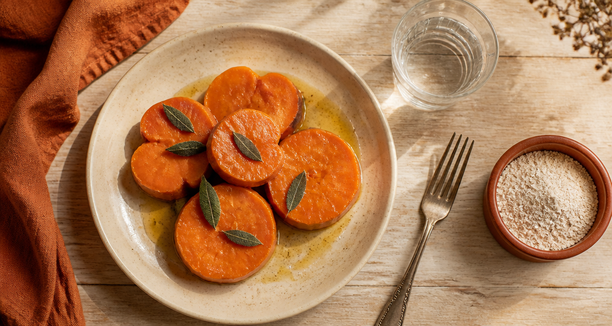 ig patate douce cuite a l eau assiette rondelles