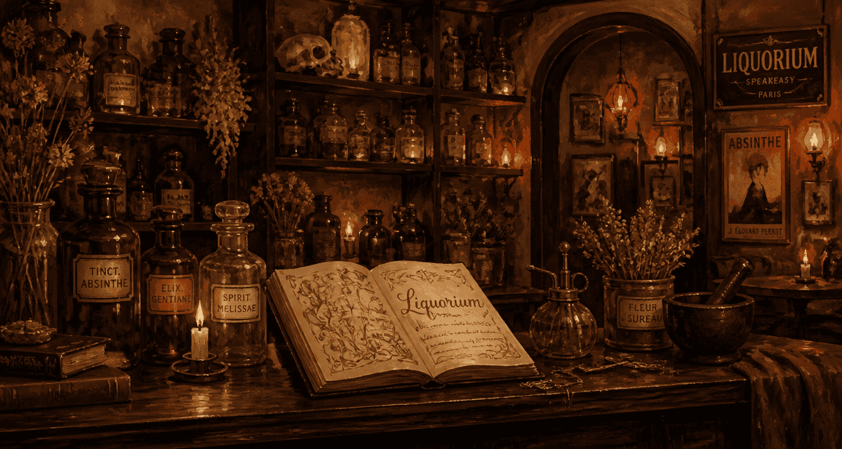 Liquorium speakeasy Paris comptoir secret
