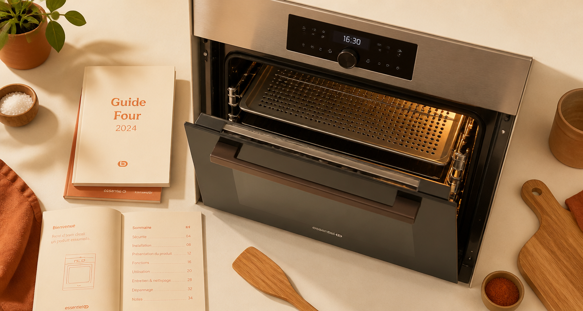 meilleur four encastrable finition acier brossé et accessoires