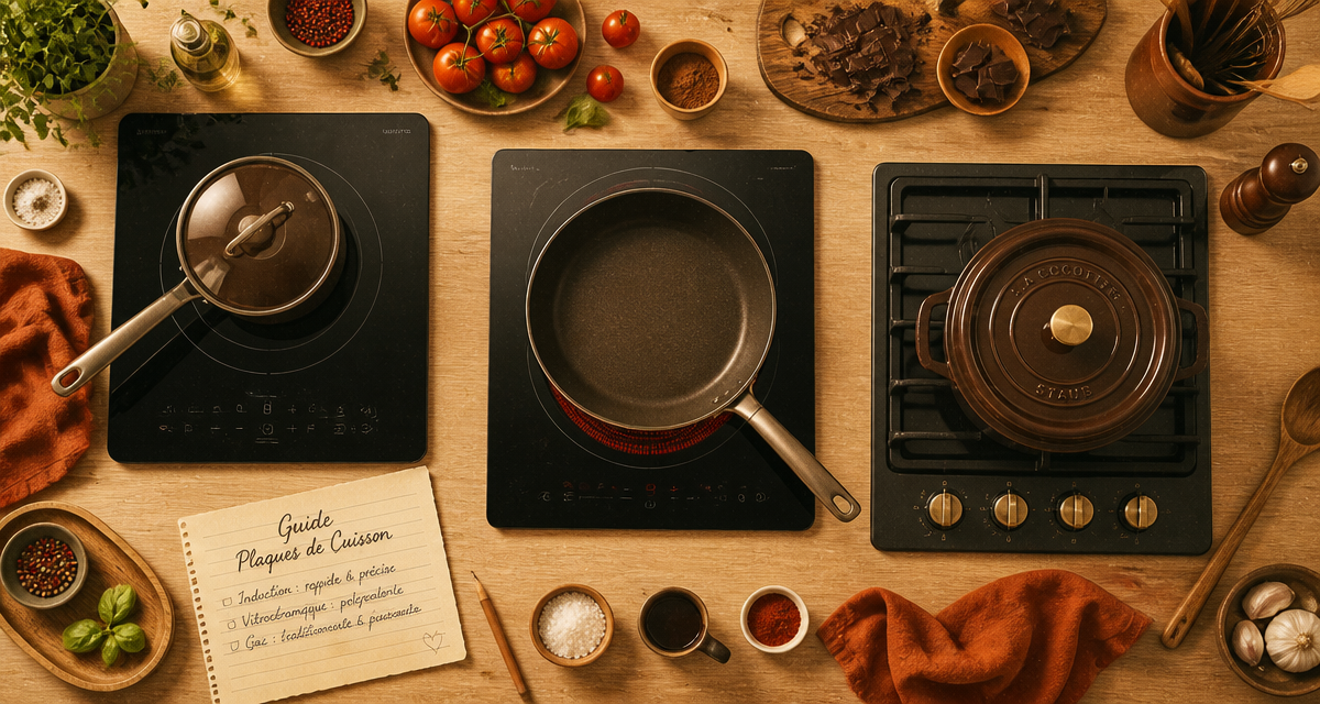 Meilleur plaque de cuisson induction gaz vitrocéramique vue d'ensemble