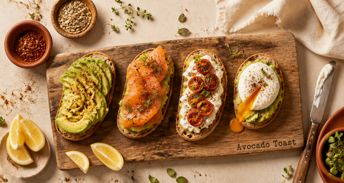 recettes toast avocat quatre variantes gourmandes