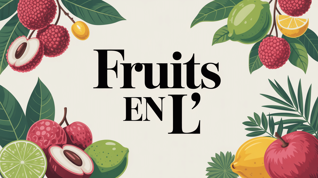 assortiment fruits en l tropicaux et exotiques fond blanc