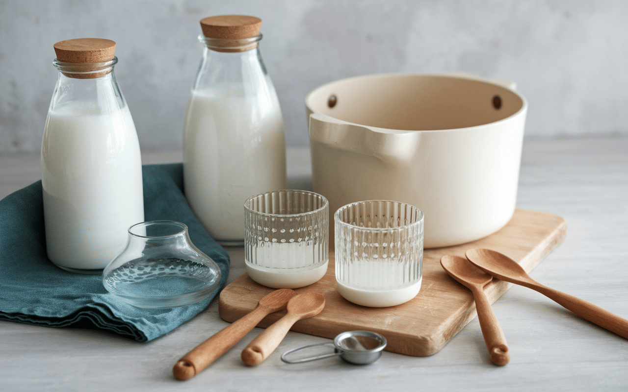 ingredients et materiel recette yaourt maison