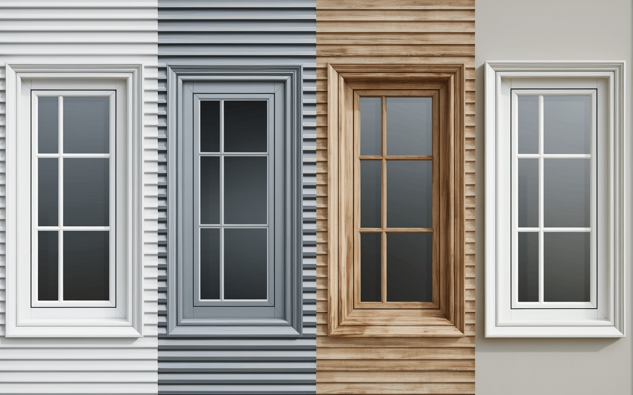 Différents matériaux de fenêtres Lorenove