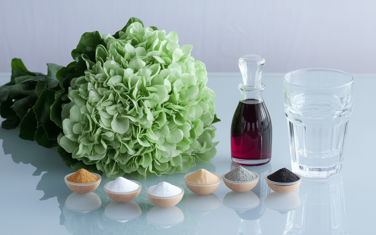 Ingrédients pour sirop de menthe sans sucre