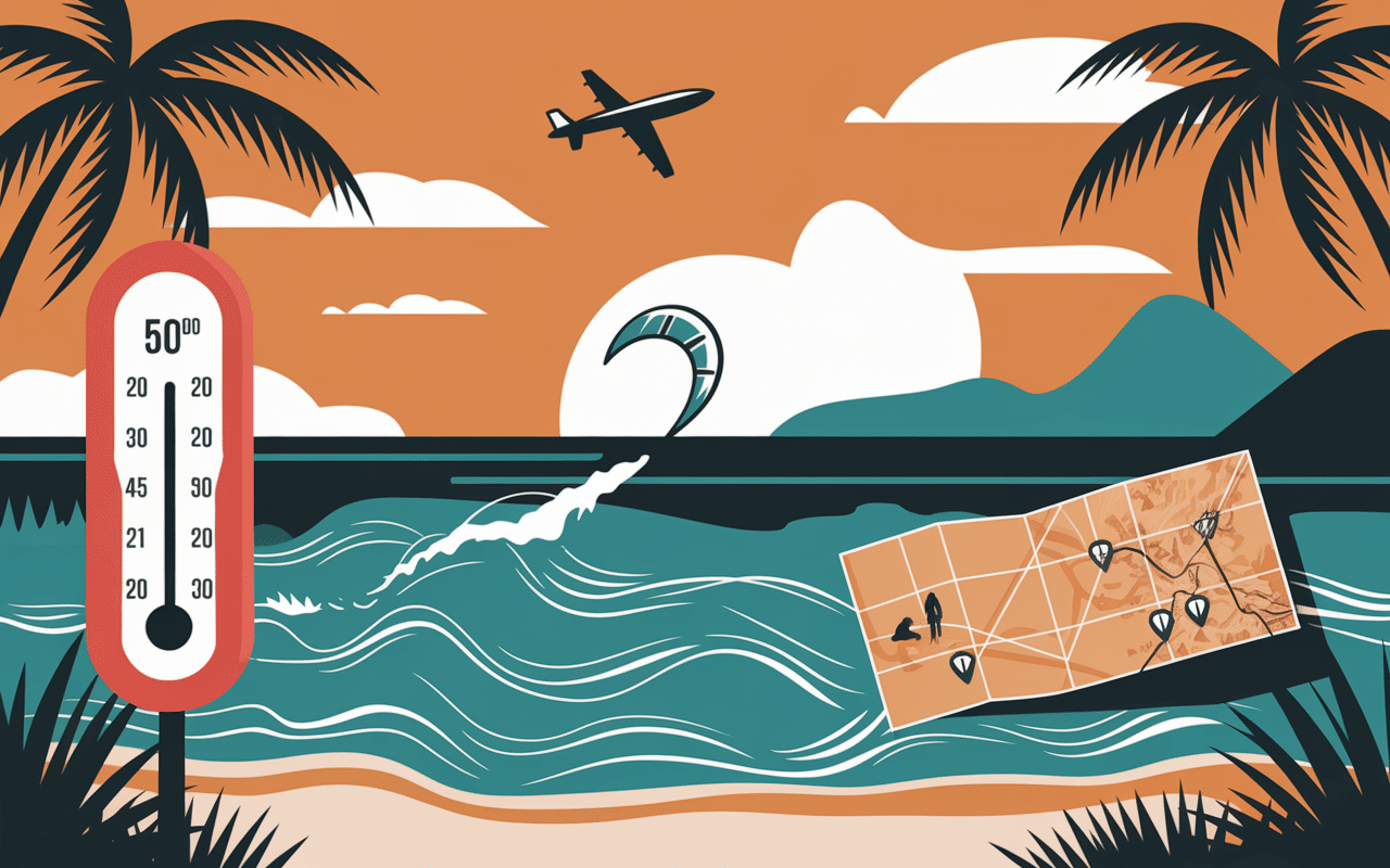 Conditions parfaites kitesurf Égypte