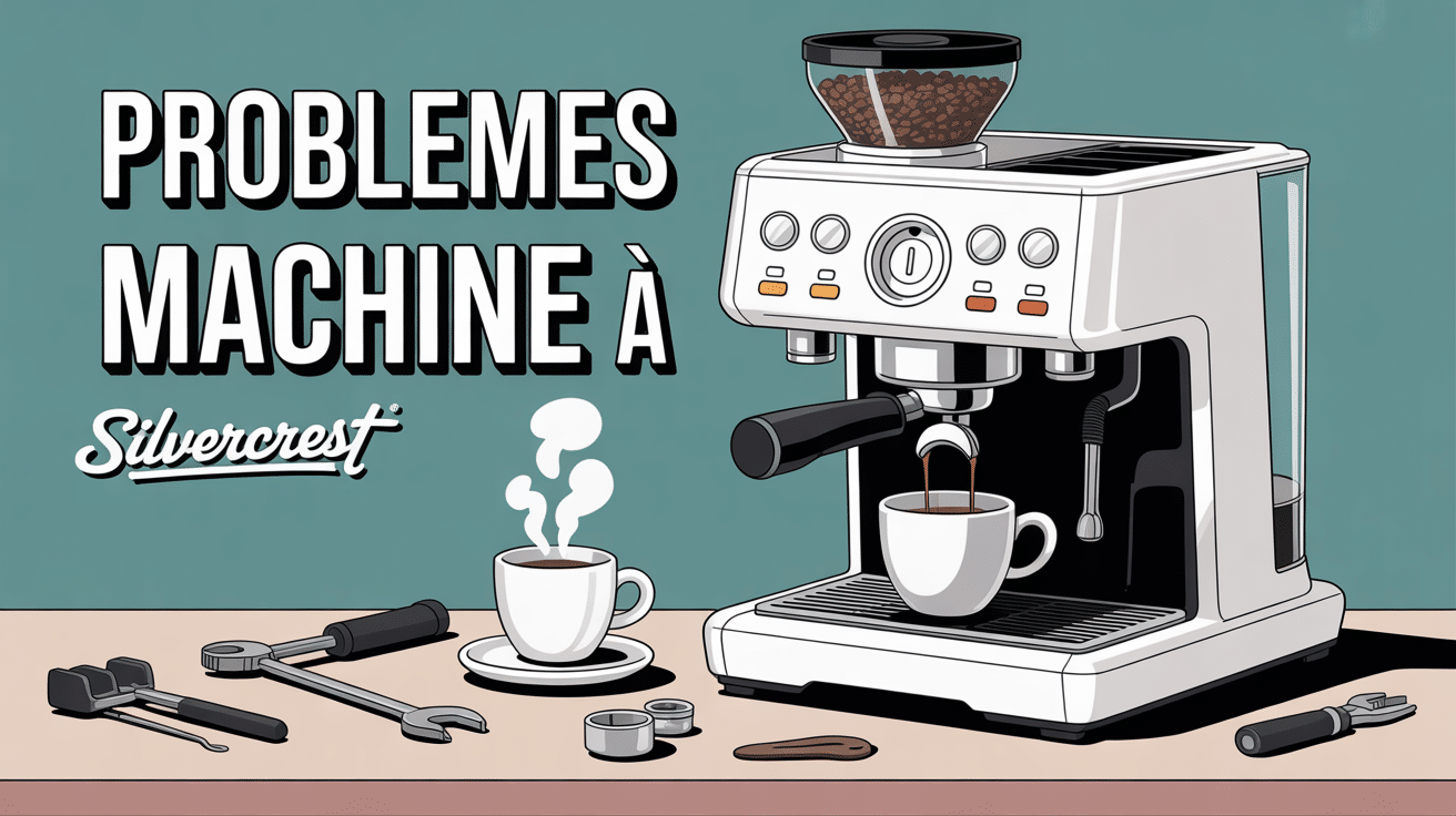 Machine à café Silvercrest avec outils