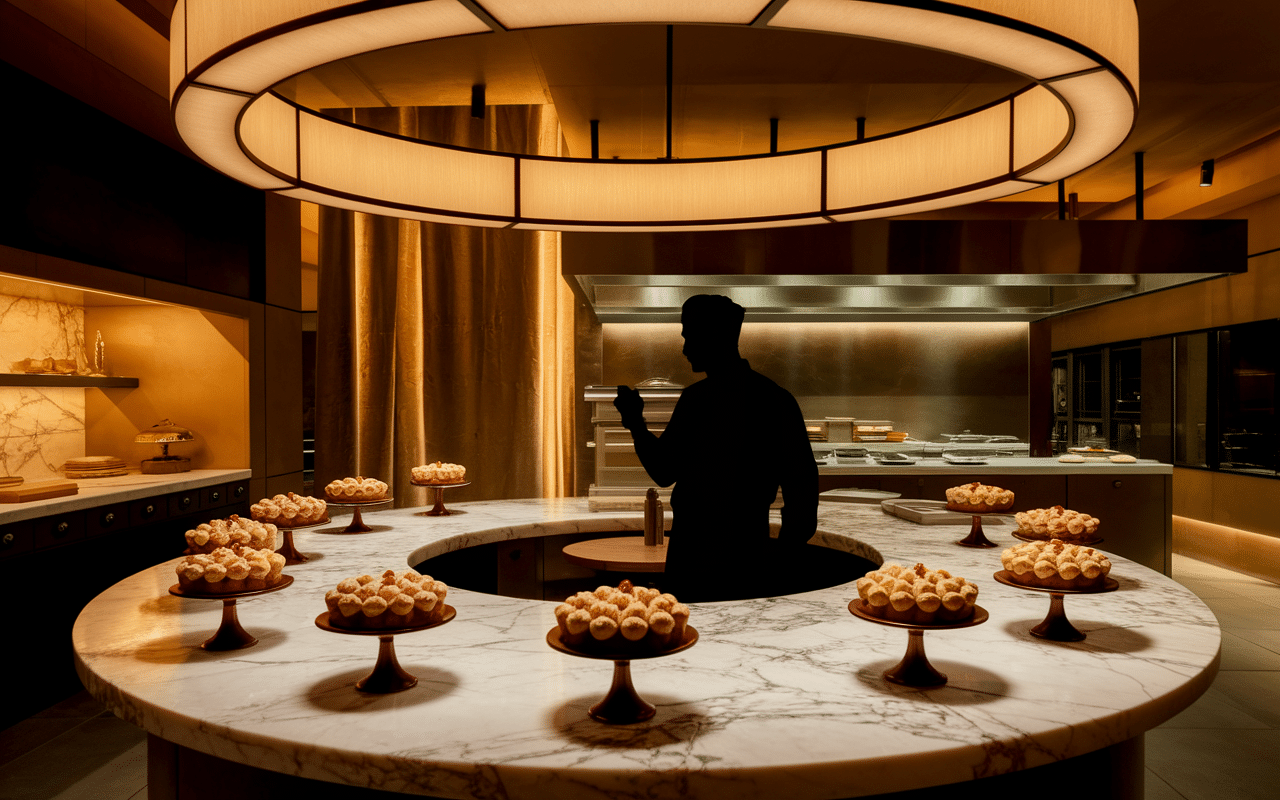 cours de patisserie avec cyril lignac chef et eleves