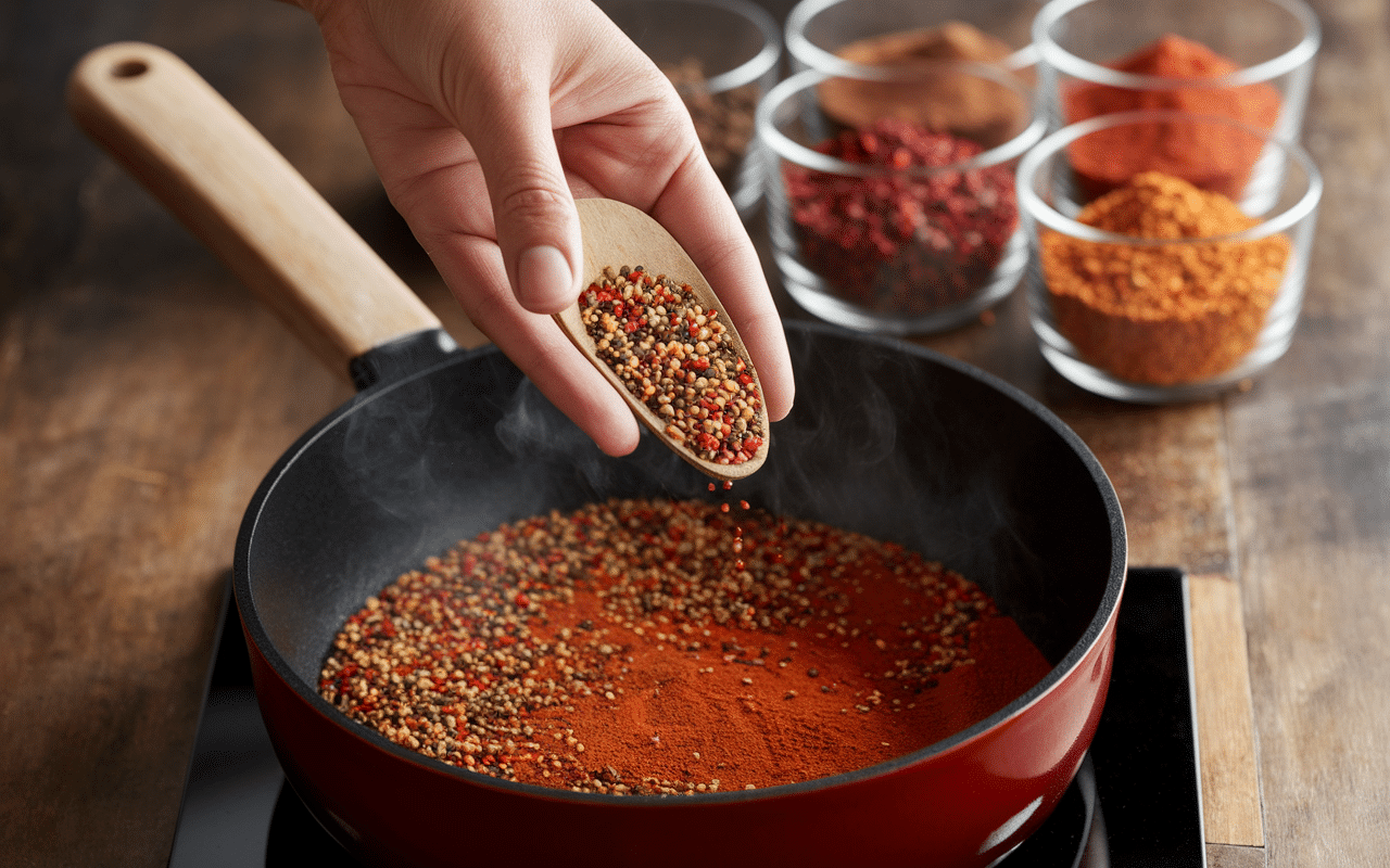 par quoi remplacer le piment d'espelette main épices casserole