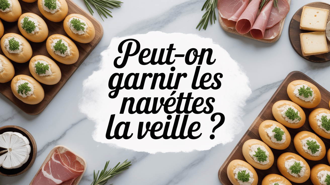 peut on garnir les navettes la veille plateau apéritif
