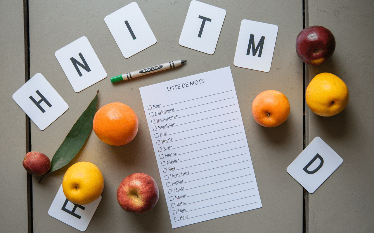 jeu avec fruits en n