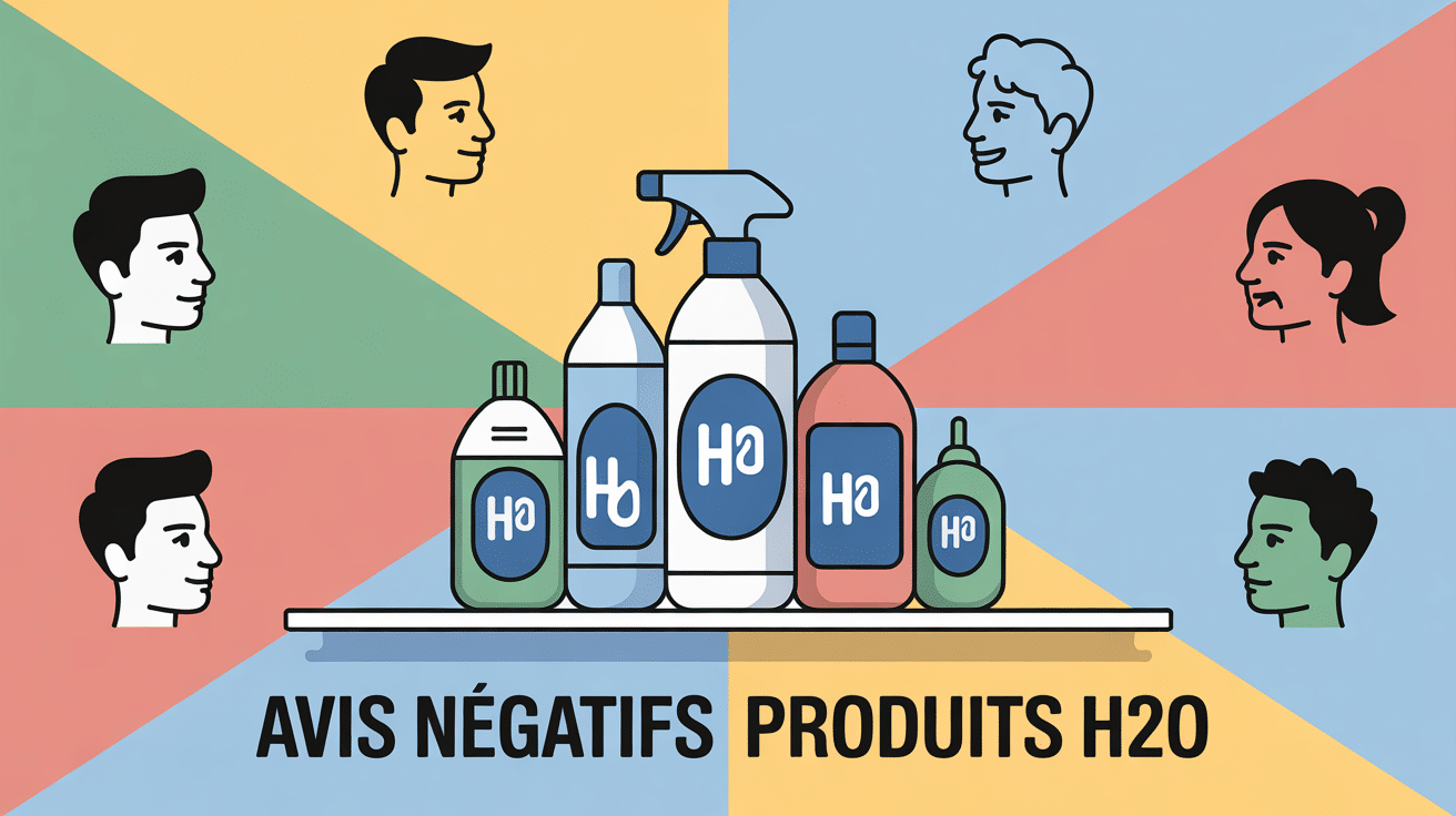 produits h2o avis négatifs illustration contraste satisfaction déception