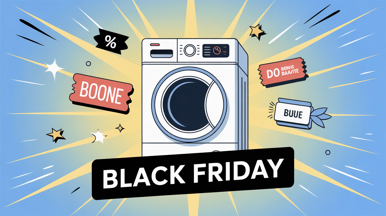 seche linge black friday illustration vectorielle offres