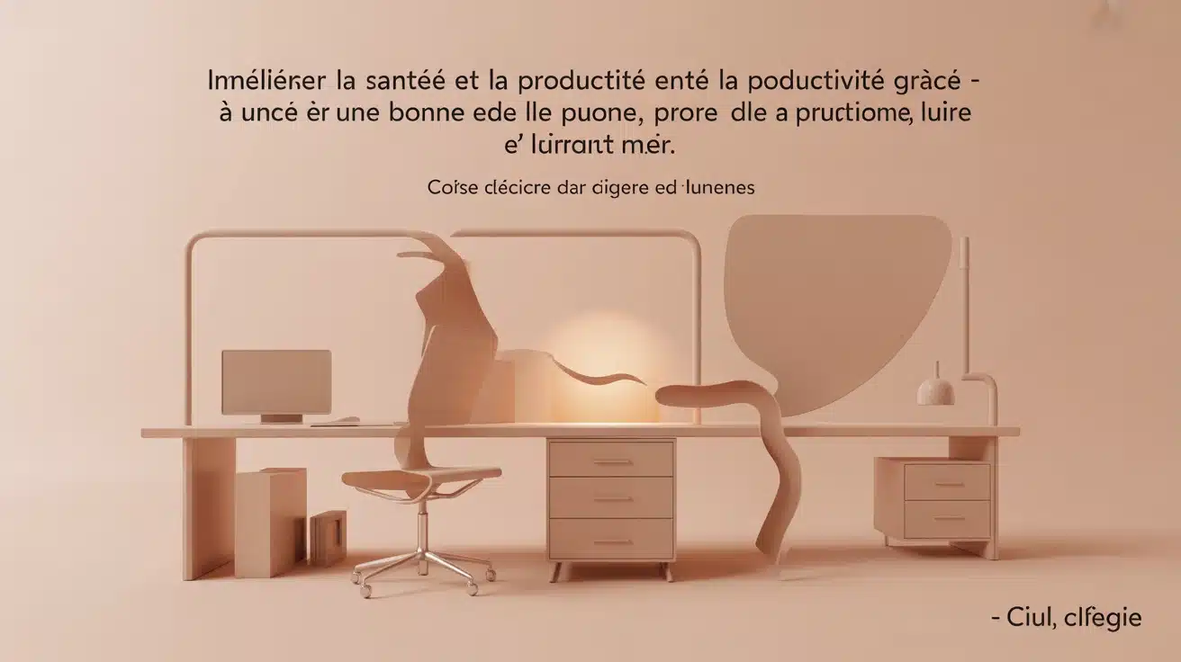 Distance bureau mur ergonomie pour préserver le dos, 80 cm