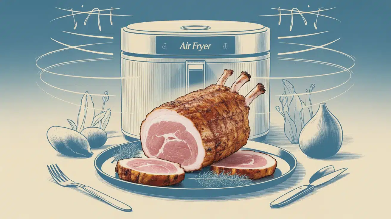 Rôti de porc au air fryer doré et juteux