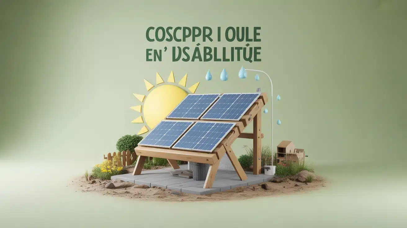 Support en bois pour panneau solaire DIY