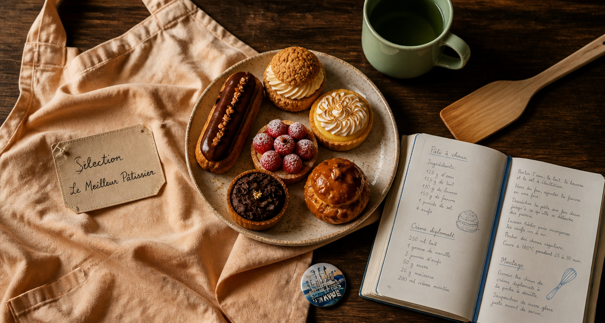 benjamin meilleur patissier pâtisseries carnet plan de travail