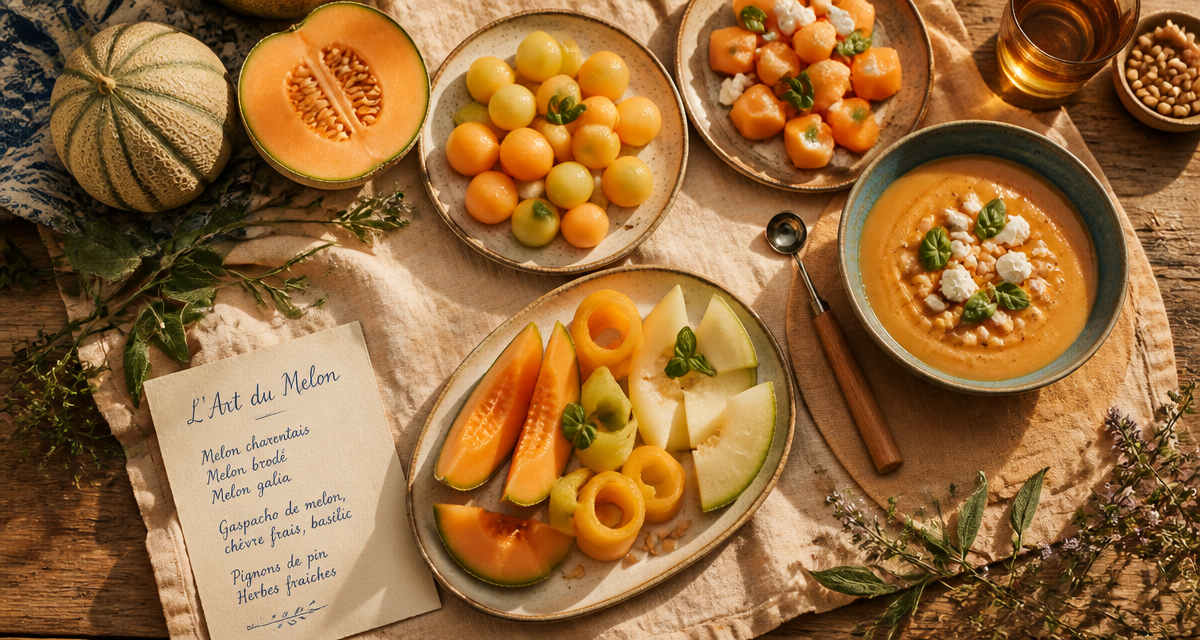 recette melon gaspacho au basilic et chèvre