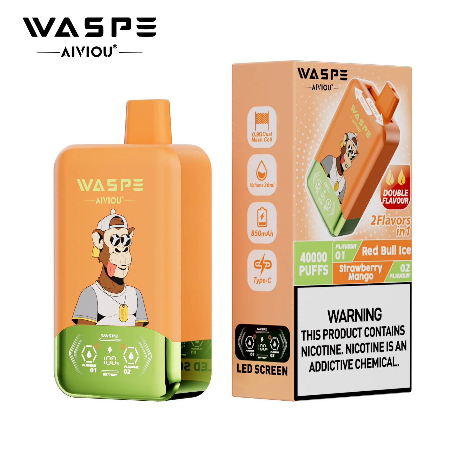 WASPE Double Flavor 40000 Puffs