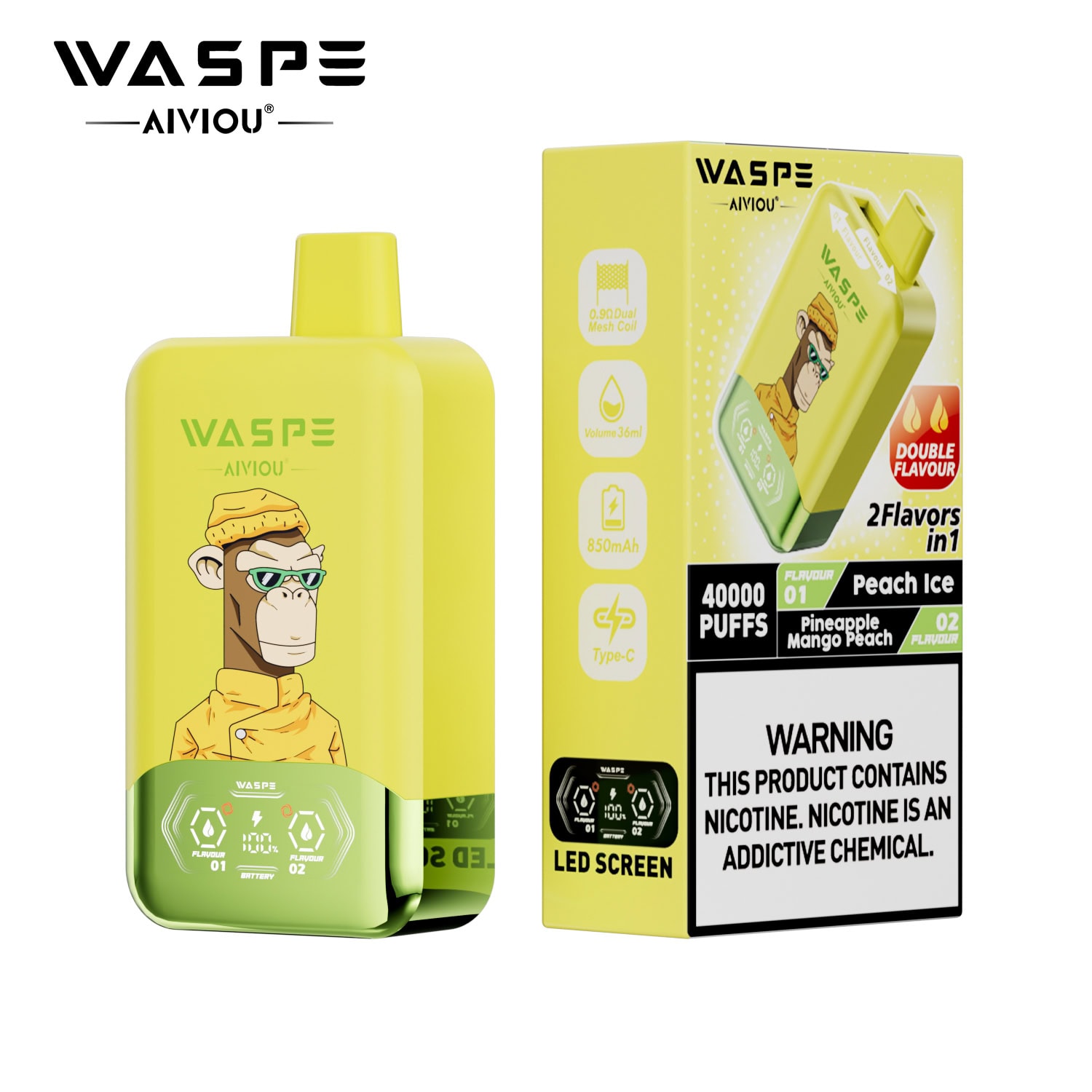 WASPE Double Flavor 40000 Puffs