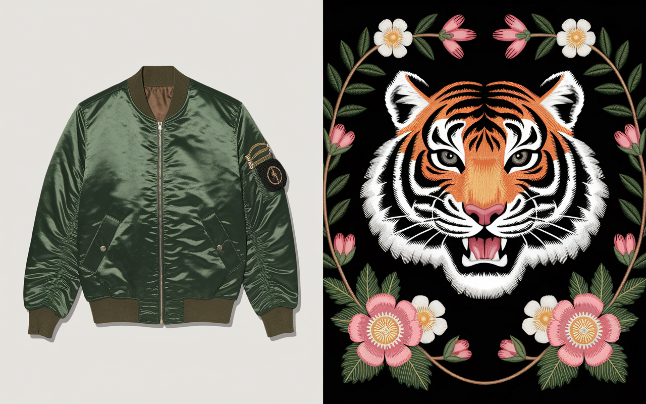 Comparatif bomber japonais brodé vs classique