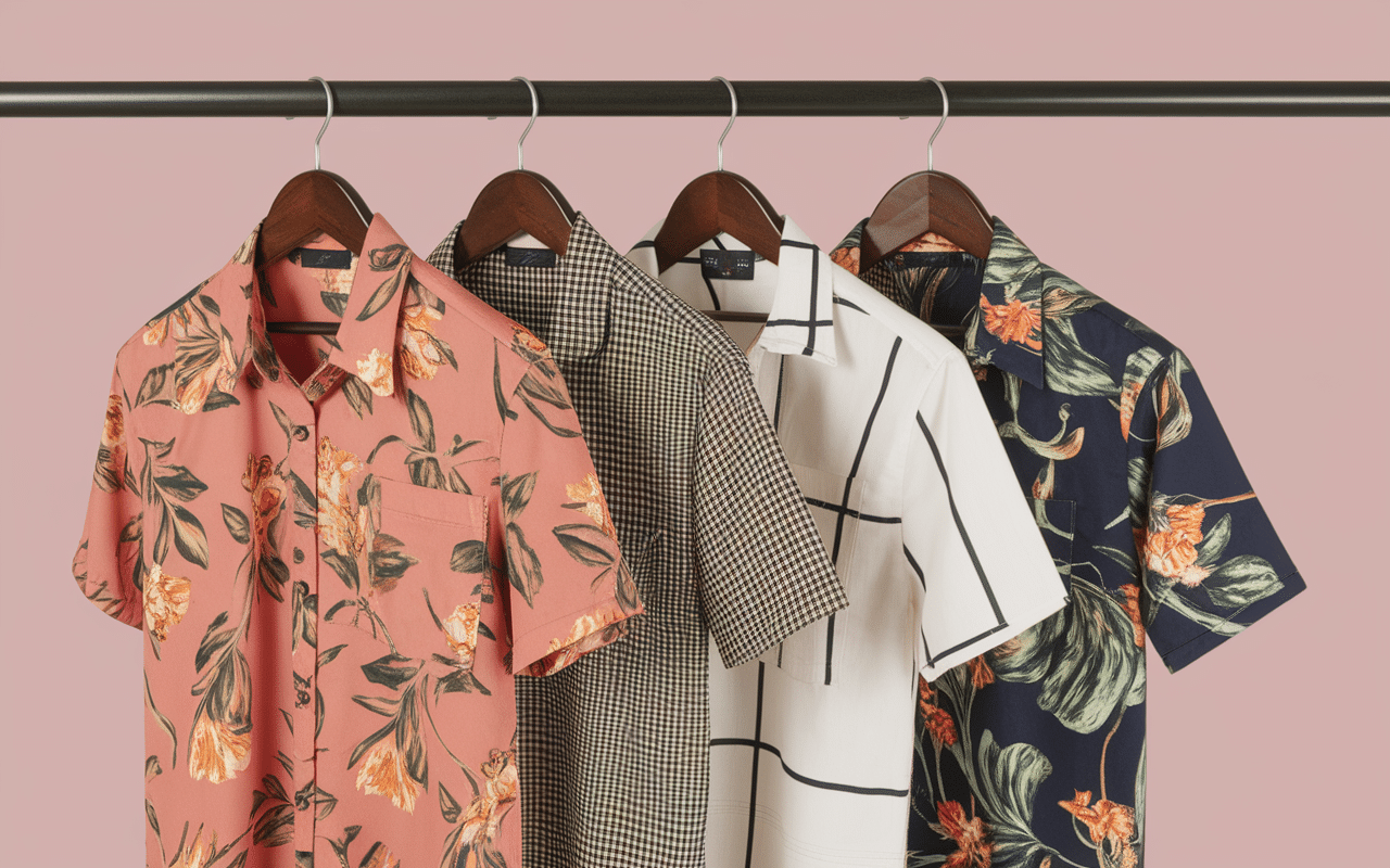 Collection chemise retro homme motifs vintage