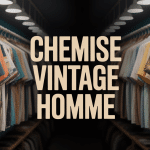 collection de chemises vintage homme suspendues