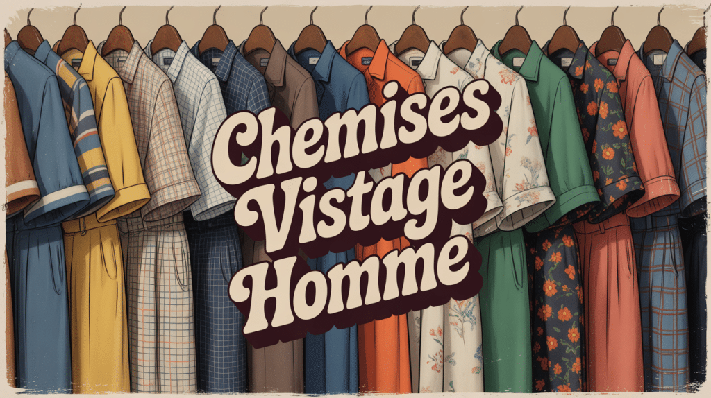 Collection chemises vintage homme motifs rétro