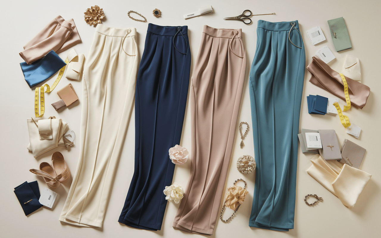 Tissus et couleurs combi pantalon pour ceremonie