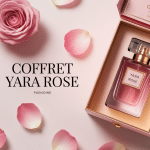 coffret yara rose avec boîte élégante et pétales de rose