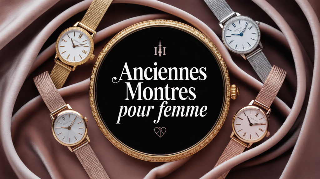 collection ancienne montre omega pour femme élégante en présentation