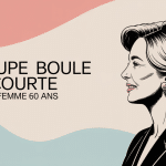 Portrait femme 60 ans coupe boule courte profil