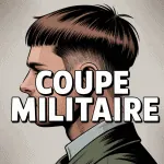 Homme profil coupe militaire courte illustration