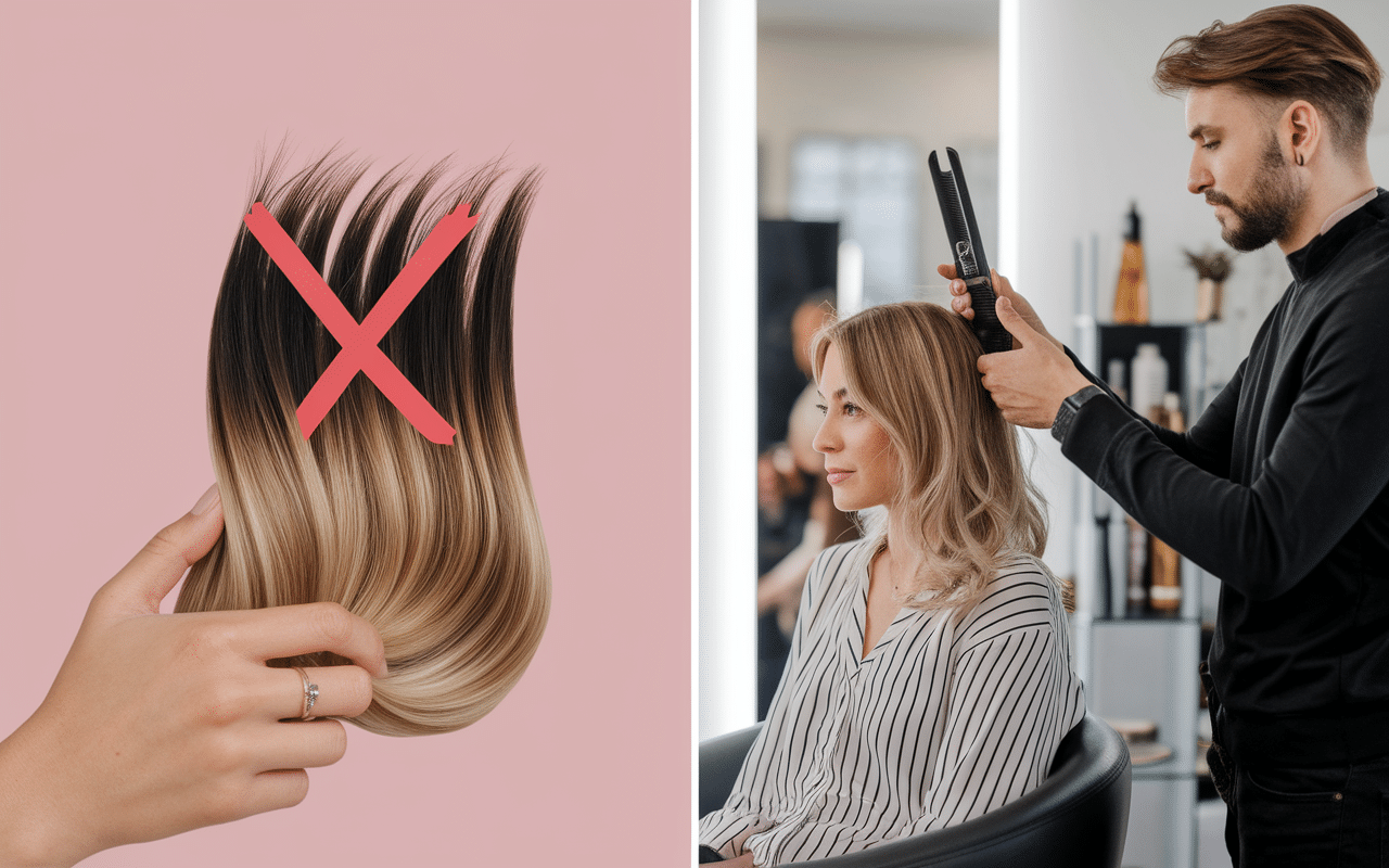 Extension cheveux raté réaction : retirer seul ou consulter pro