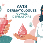 Image gomme dépilatoire avis dermatologue main féminine et dermatologue