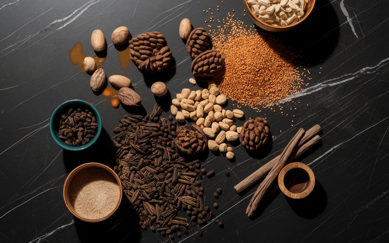 Ingrédients parfum Black Black santal patchouli