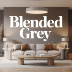 Salon contemporain murs blended grey design sophistiqué