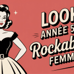 Look année 50 rockabilly femme robe swing accessoires vintage