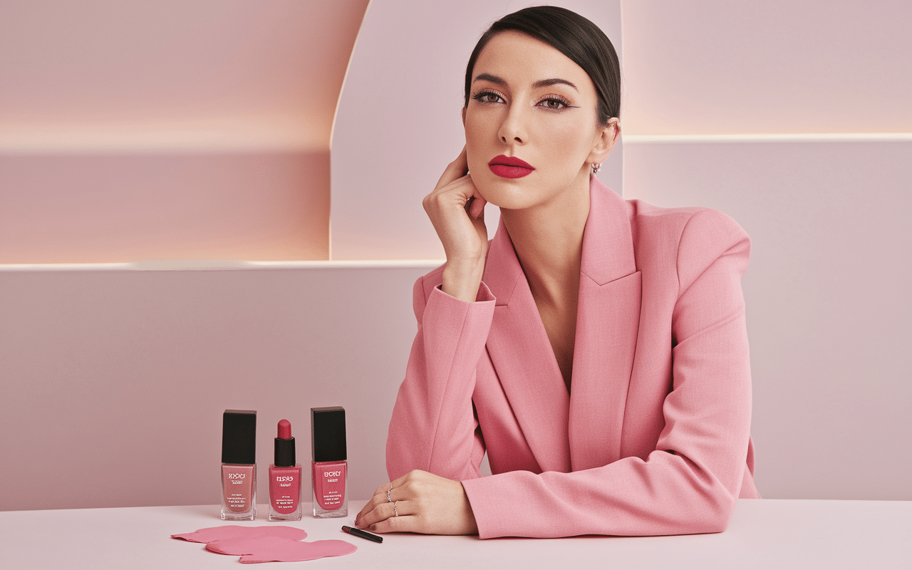 Vêtements et cosmétiques bloom pink tendance