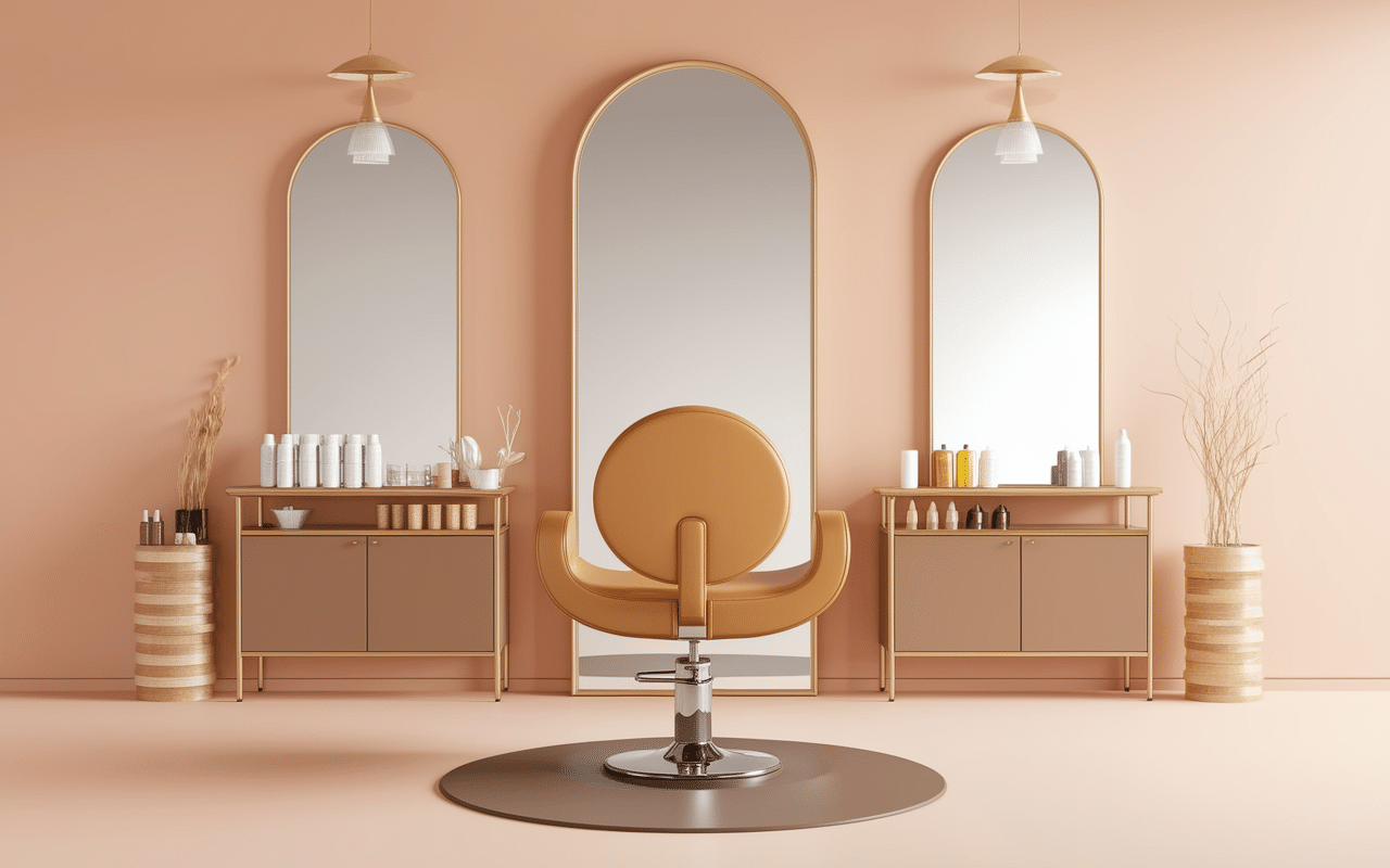 Entretien nuque rasée hyper stylée coupe courte femme moderne salon