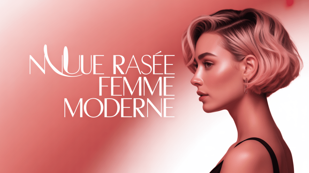 Portrait nuque rasée hyper stylée coupe courte femme moderne