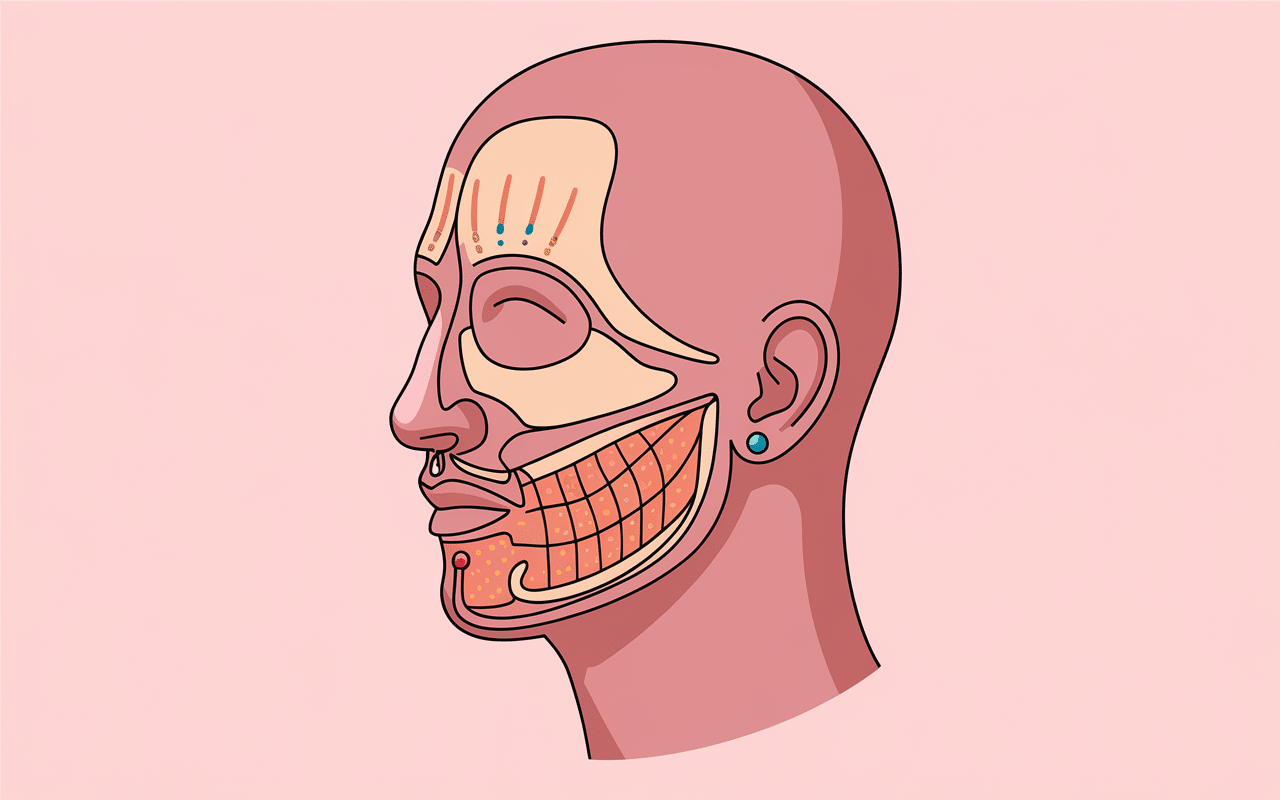 zone anatomique piercing arcade profil