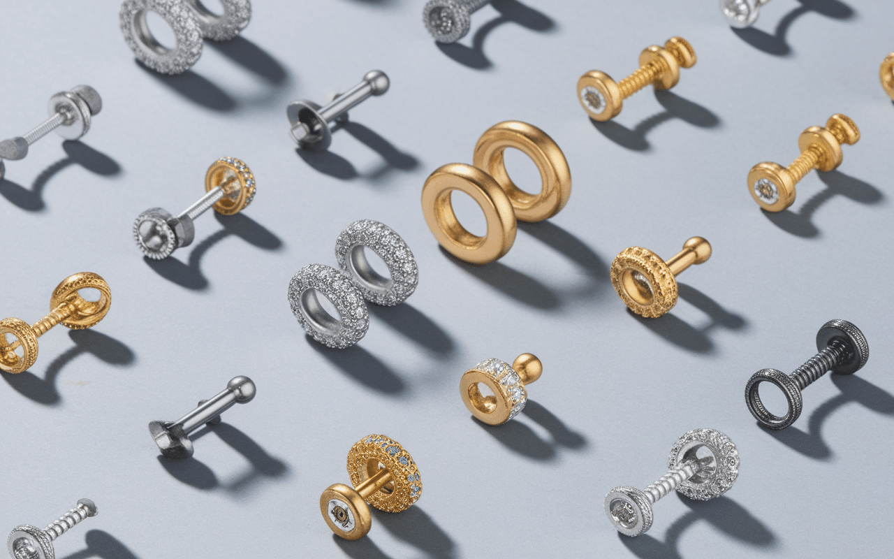 Différents bijoux piercing au nez variation prix