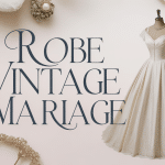 robe vintage mariage élégante en dentelle années 50