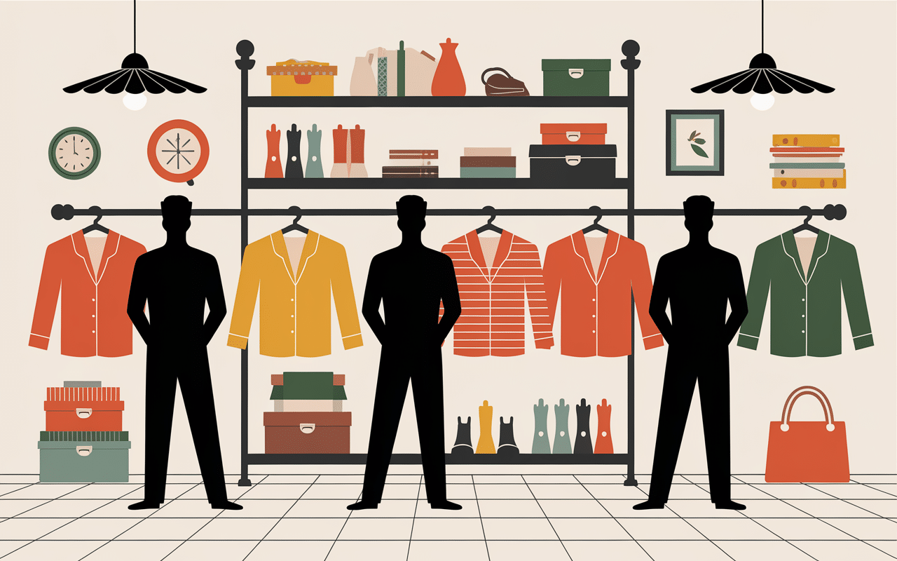 achat chemise vintage homme dans une friperie