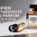 Flacon code barre parfum original loupe