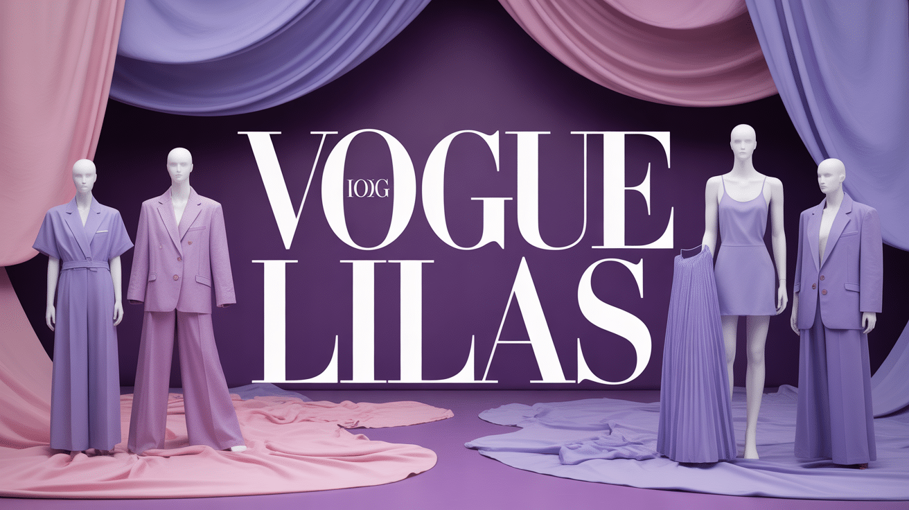 Vogue lilas composition mode élégante
