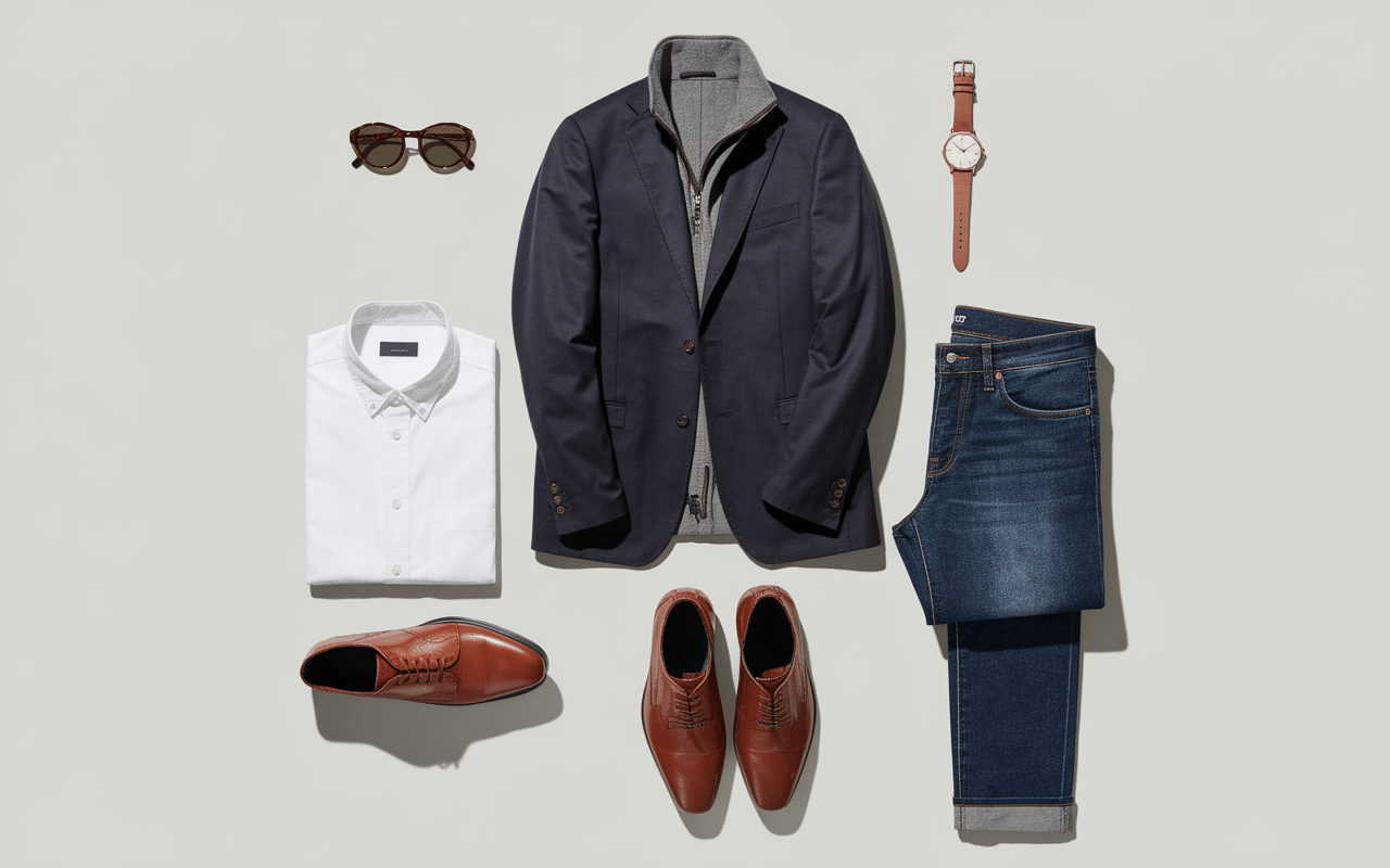 Vêtements bg homme chemise jean chaussures