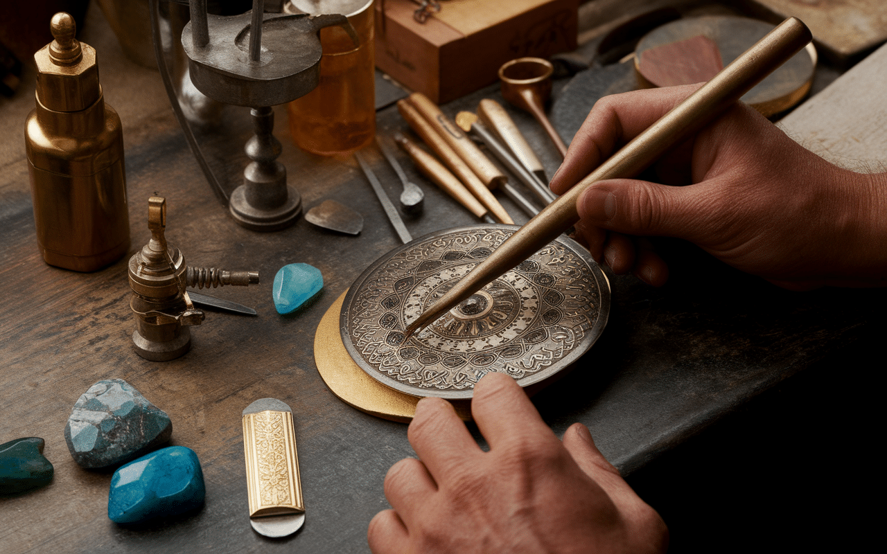 atelier bijoux arabe artisan or argent pierres